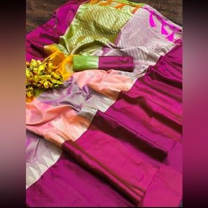 Beautiful Silk Saree with beautiful colors